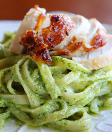 Image of Pasta with Pesto Cream Sauce