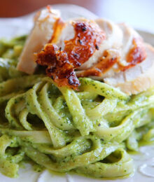 Image of Pasta with Pesto Cream Sauce