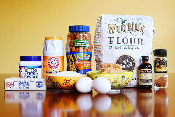 Ingredients for Easy Peanut Butter Cookies Recipe