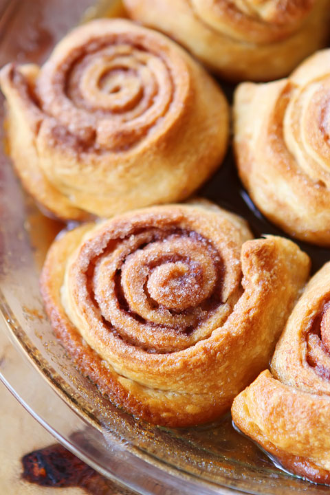 Mini Cinnamon Rolls Using Crescent Rolls