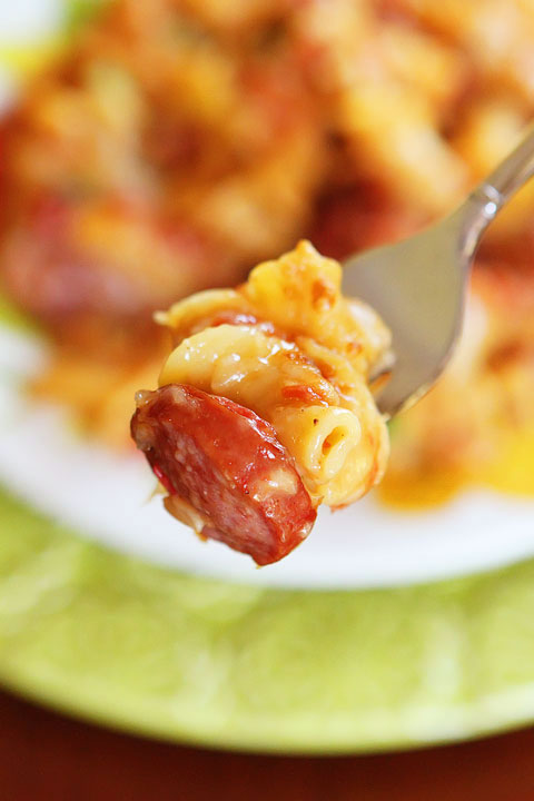 One Pot Andouille Sausage Skillet Pasta - Damn Delicious