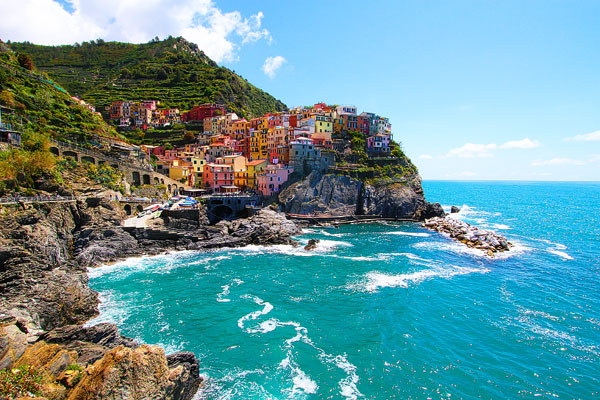 Manarola and Riomaggiore, Cinque Terre, Italy