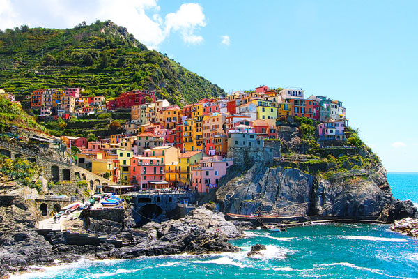 Manarola and Riomaggiore, Cinque Terre, Italy