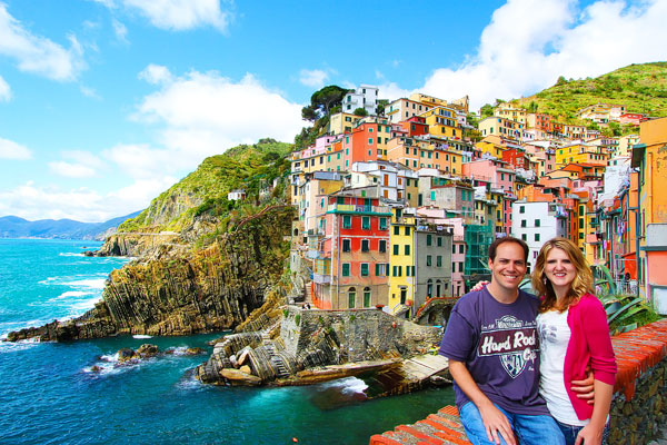 Manarola and Riomaggiore, Cinque Terre, Italy