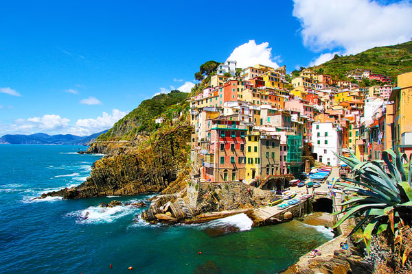 Manarola and Riomaggiore, Cinque Terre, Italy