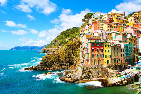 Manarola and Riomaggiore, Cinque Terre, Italy