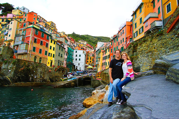 Manarola and Riomaggiore, Cinque Terre, Italy