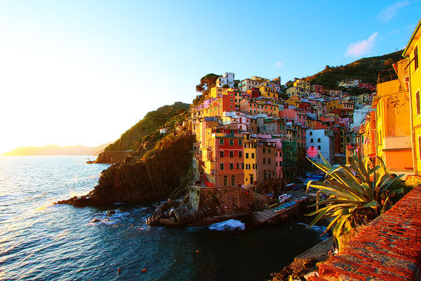 Manarola and Riomaggiore, Cinque Terre, Italy