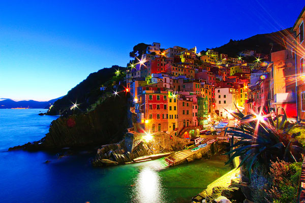 Manarola and Riomaggiore, Cinque Terre, Italy