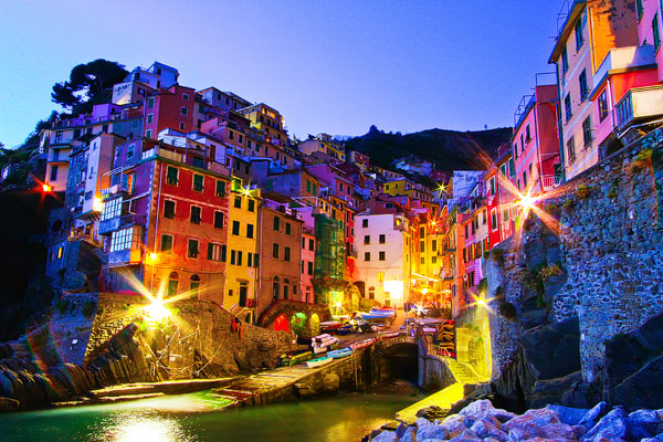 Manarola and Riomaggiore, Cinque Terre, Italy