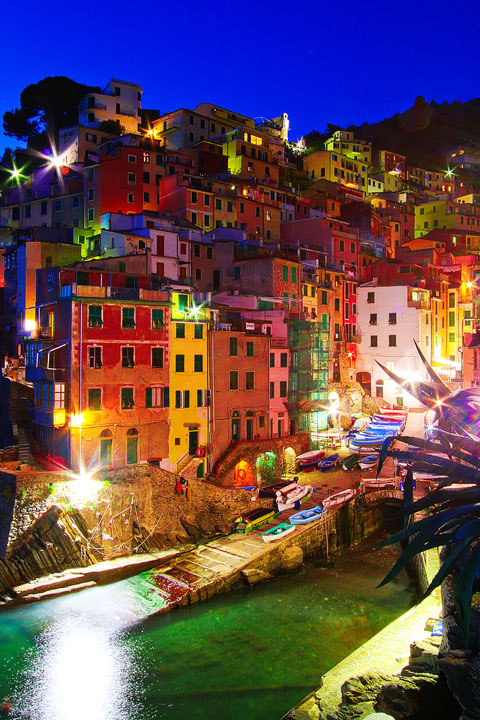 Manarola and Riomaggiore, Cinque Terre, Italy