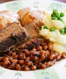 Image of an Easter Brisket Dinner Plate