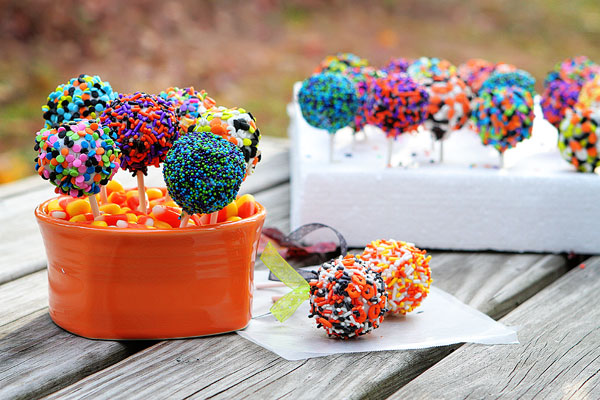 Halloween Cookie Dough Pops