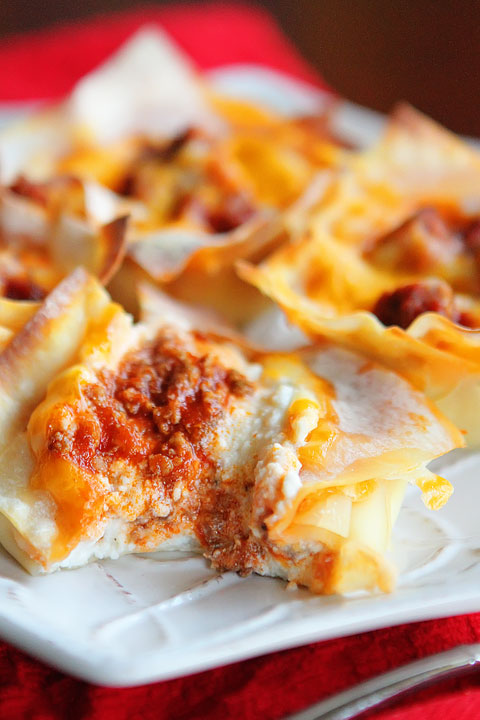 Lasagna Cupcakes