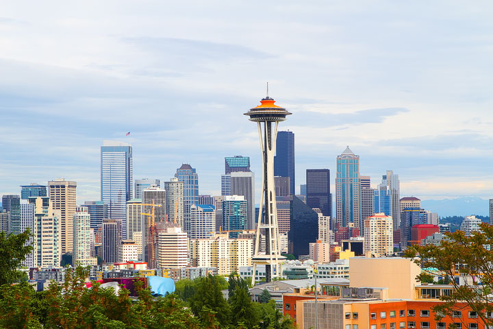 Best View of Seattle Space Needle and Skyline