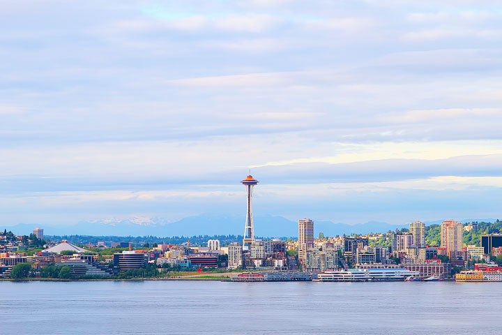 Best View of Seattle Space Needle and Skyline