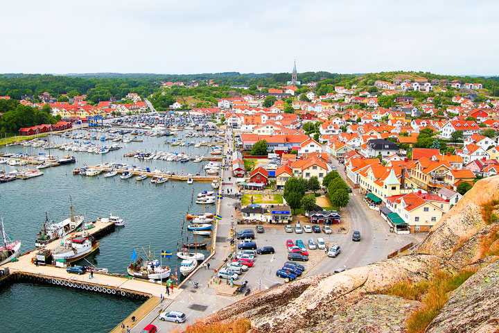 Grebbestad, a colorful fishing Village along the west coast of Sweden
