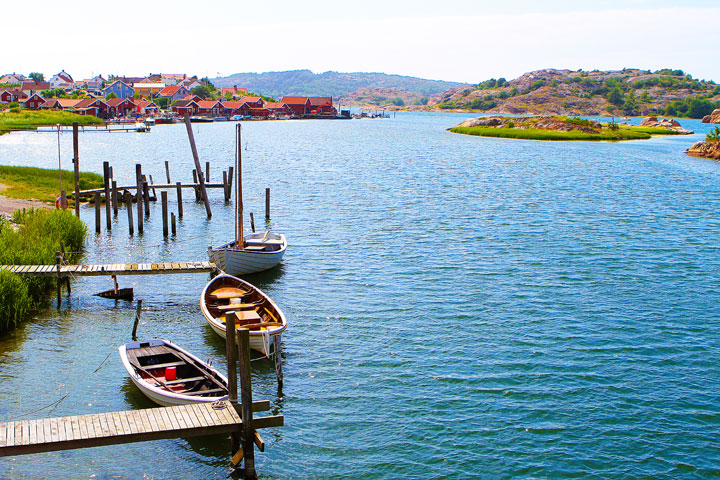 Fjallbacka, a colorful fishing Village along the west coast of Sweden