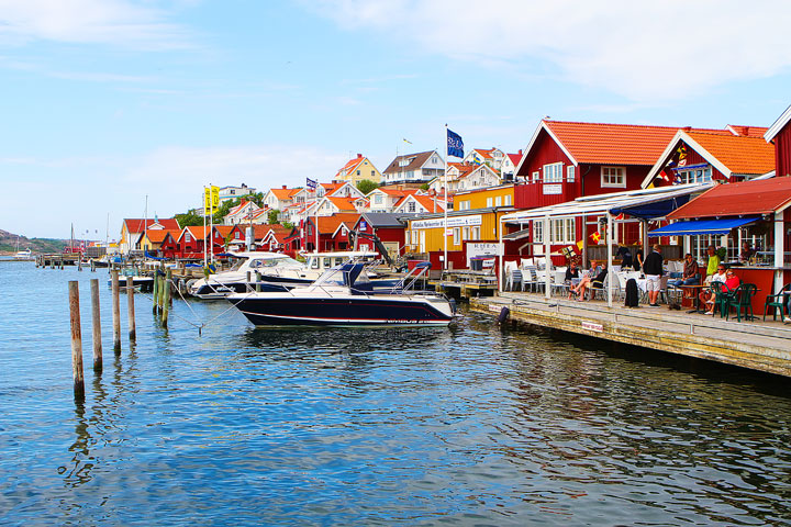 Fjallbacka, a colorful fishing Village along the west coast of Sweden