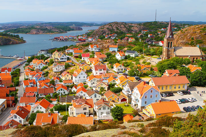 Fjallbacka, a colorful fishing Village along the west coast of Sweden