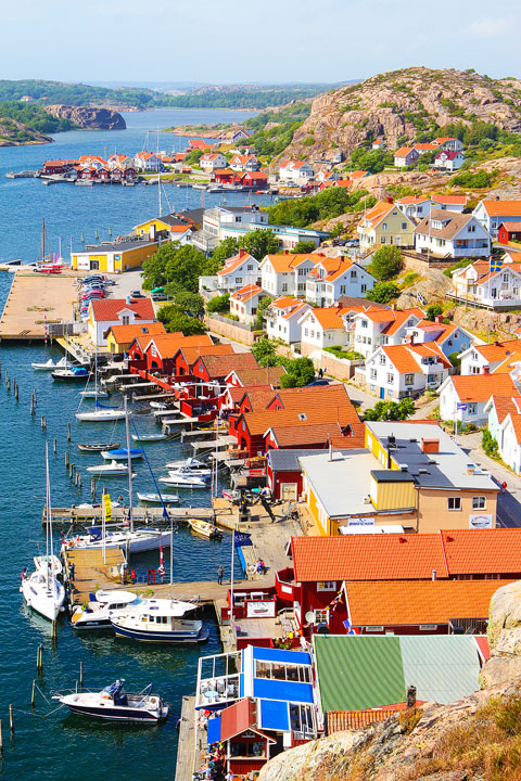 Fjallbacka, a colorful fishing Village along the west coast of Sweden