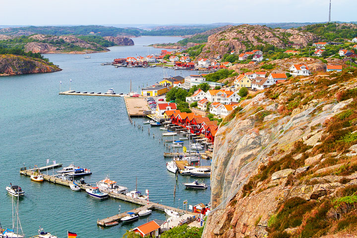 Fjallbacka, a colorful fishing Village along the west coast of Sweden