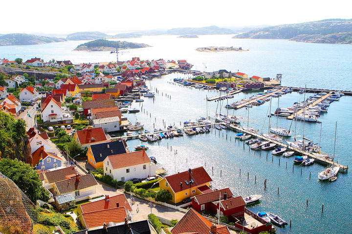 Fjallbacka, a colorful fishing Village along the west coast of Sweden