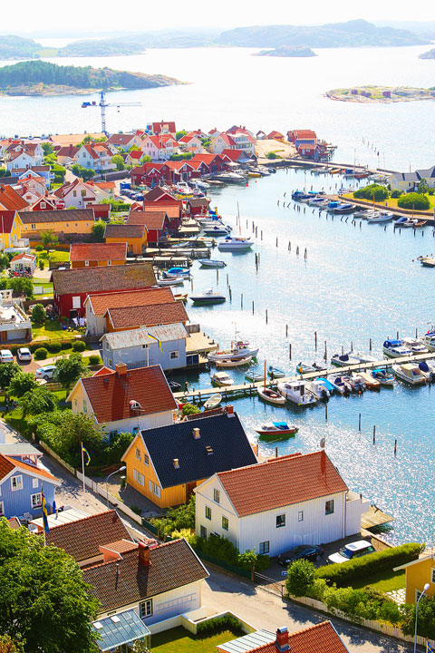 Fjallbacka, a colorful fishing Village along the west coast of Sweden