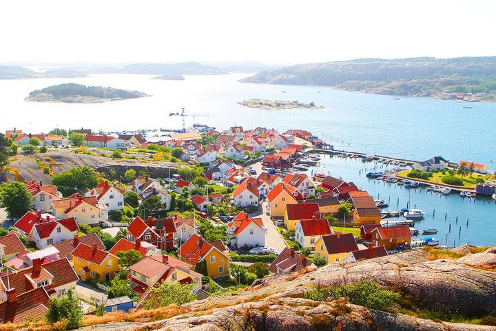 Fjallbacka, a colorful fishing Village along the west coast of Sweden