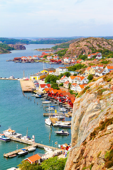 Fjallbacka, a colorful fishing Village along the west coast of Sweden