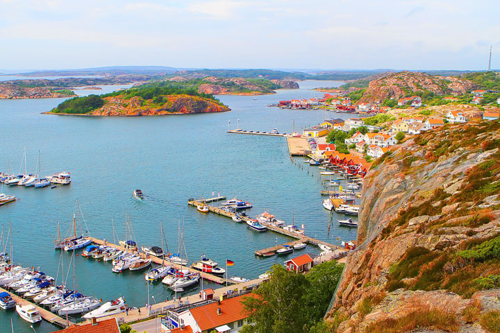 Fjallbacka, a colorful fishing Village along the west coast of Sweden