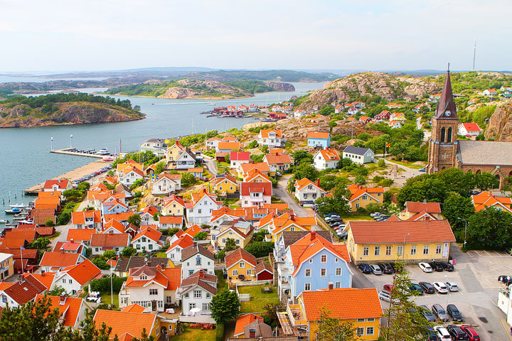 Fjallbacka, a colorful fishing Village along the west coast of Sweden