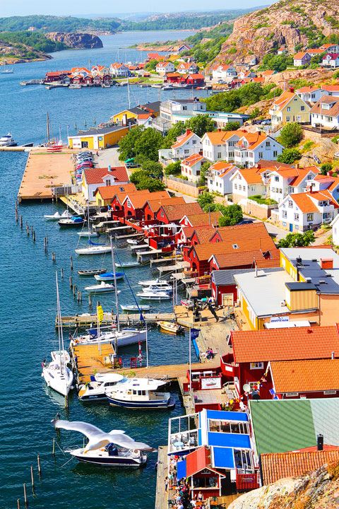 Fjallbacka, a colorful fishing Village along the west coast of Sweden