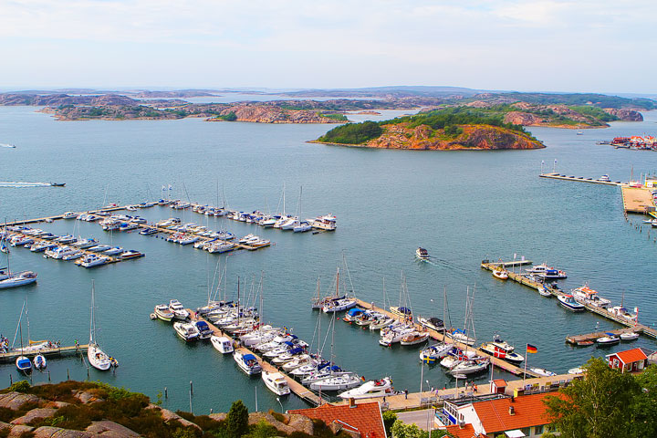 Fjallbacka, a colorful fishing Village along the west coast of Sweden