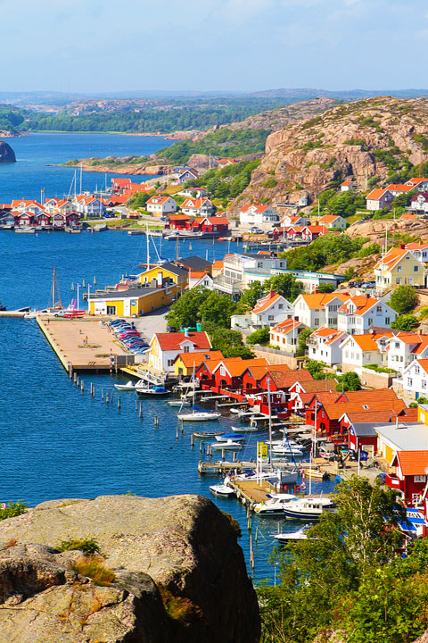 Fjallbacka, a colorful fishing Village along the west coast of Sweden