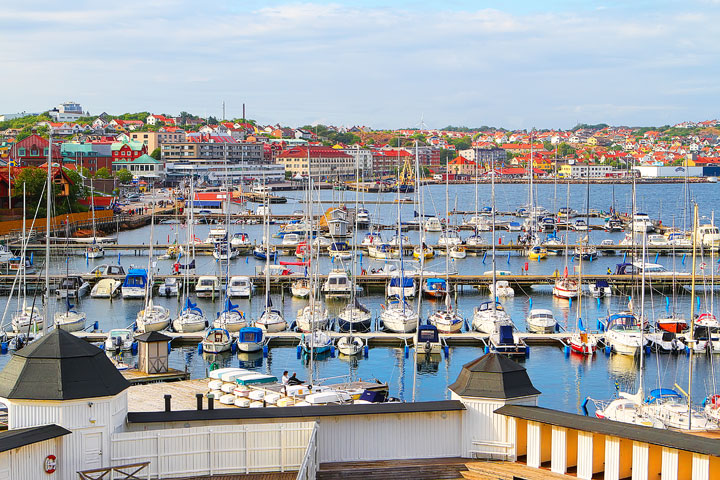 Fjallbacka, a colorful fishing Village along the west coast of Sweden