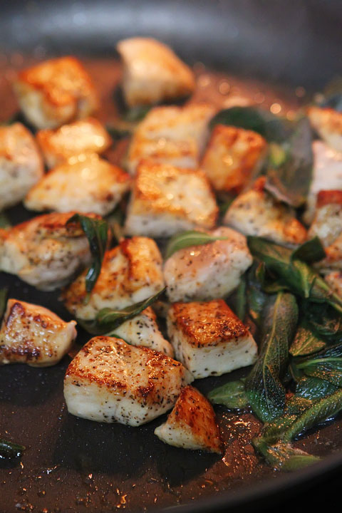 5 Minute Brown Butter Chicken and Crispy Sage