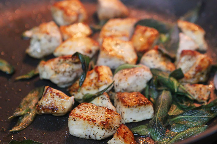 5 Minute Brown Butter Chicken and Crispy Sage