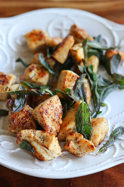 5 Minute Brown Butter Chicken and Crispy Sage