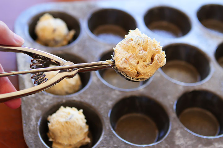 Ganache Stuffed Banana Pudding Cookie Muffins