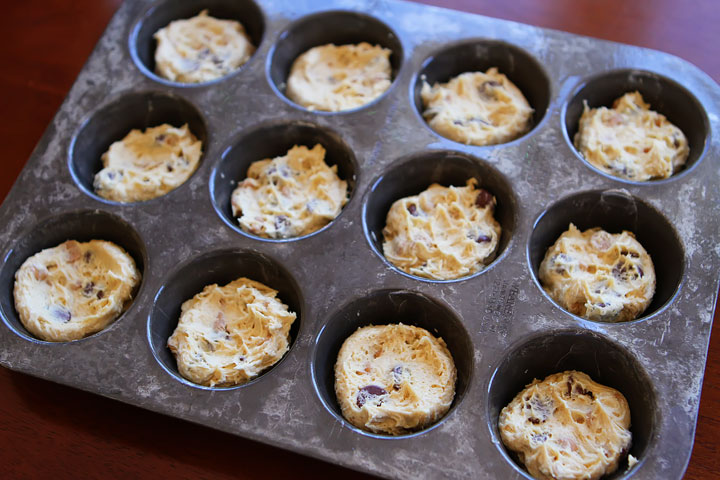 Ganache Stuffed Banana Pudding Cookie Muffins