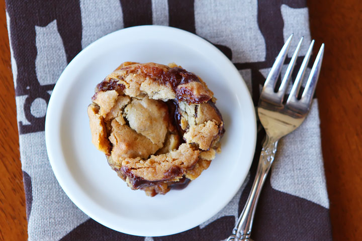 Ganache Stuffed Banana Pudding Cookie Muffins