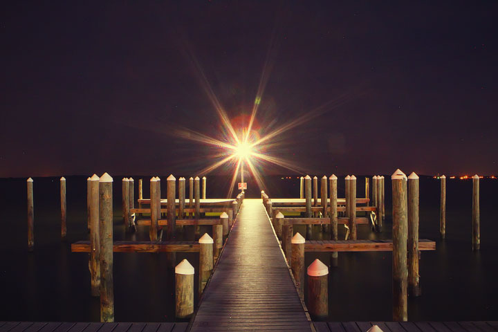 Pensacola 360 Boardwalk at Night