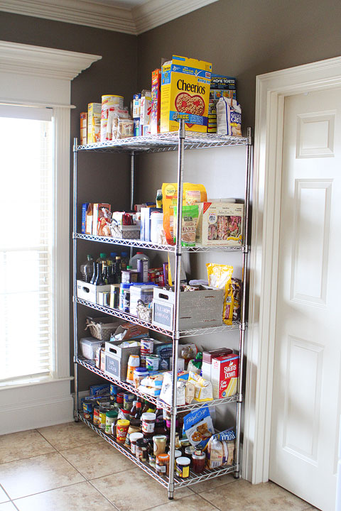 Vintage Milk Crates and Wire Baskets for the Pantry