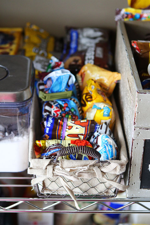 Vintage Milk Crates and Wire Baskets for the Pantry