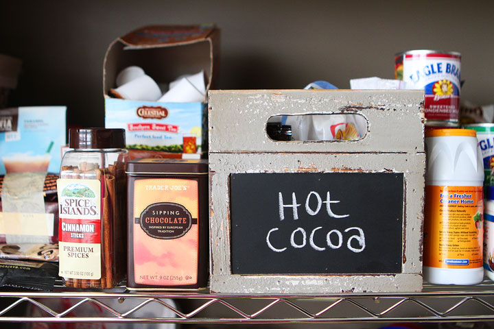 Vintage Milk Crates and Wire Baskets for the Pantry