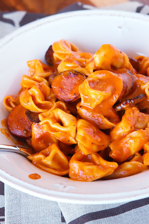 Cheese and Sausage Tortellini Pasta Recipe