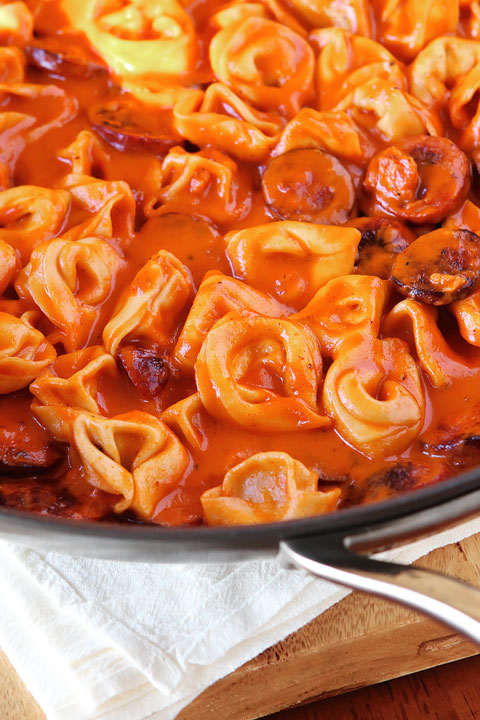 Cheese and Sausage Tortellini Pasta Recipe