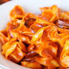 Sausage and Cheese Tortellini Pasta-image
