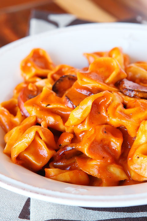 Image of Sausage and Cheese Tortellini Pasta